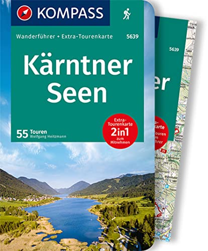 KOMPASS Wanderführer Kärntner Seen, 55 Touren mit Extra-Tourenkarte: GPS-Daten zum Download