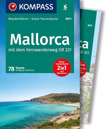 KOMPASS Wanderführer Mallorca, 78 Touren mit Extra-Tourenkarte: GPS-Daten zum Download von KOMPASS-KARTEN
