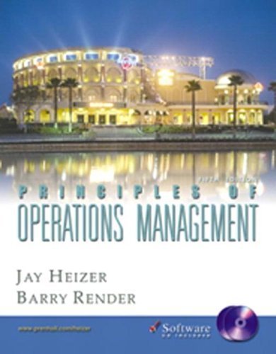 Principles of Operations Management