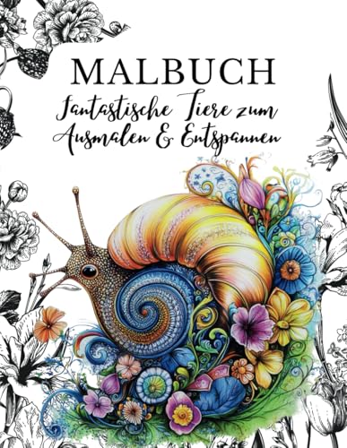 Ausmalbuch Fantastische Tiere zum Ausmalen & Entspannen von Independently published