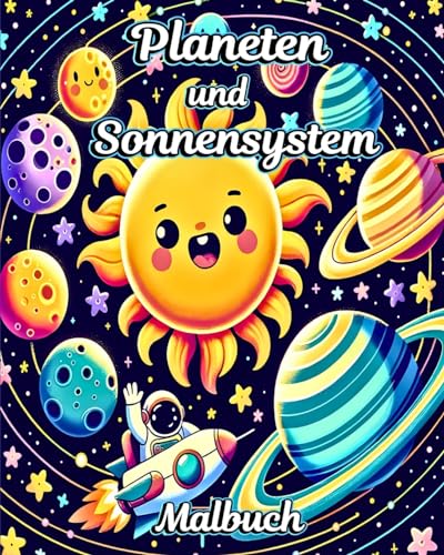 Planeten und Sonnensystem Malbuch: Einfache Weltraum- und Planeten-Malvorlagen für Kinder von Blurb Inc