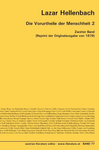 Die Vorurtheile der Menschheit 2: Zweiter Band [Reprint der Originalausgabe von 1879] von University of Innsbruck