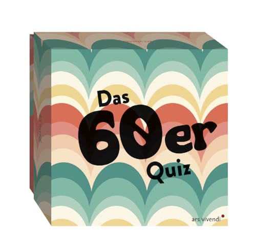 Das 60er Quiz – 66 Fragen zu Rockabilly, Flower Power & den 60er-Jahren - Nostalgisches Wissensspiel für Retro-Fans & Partyspiele-Abende - Box mit 66 Spielkarten und Anleitung von Ars Vivendi