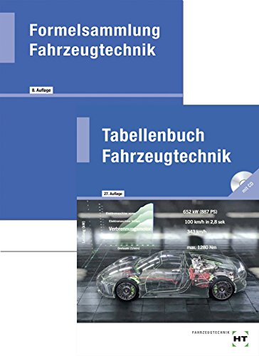 Paketangebot Tabellenbuch Fahrzeugtechnik und Formelsammlung Fahrzeugtechnik