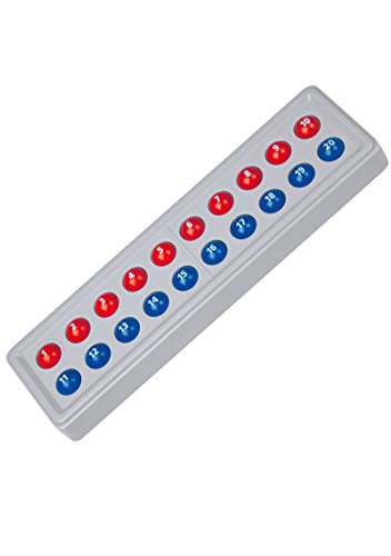 SCHUBI ABACO 20 mit Zahlen: Modell A 10/10 Kugeln (rot/blau) (SCHUBI Abaco 20 mit Zahlen: Zahlenverhältnisse zeigen mit dem genialen Dreh!) von SCHUBI Lernmedien