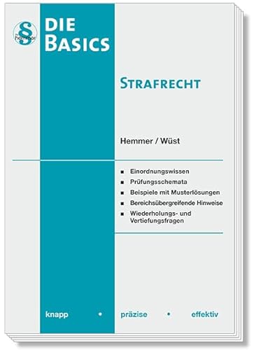 11300 - Skript Basics - Strafrecht (Skripten - Strafrecht): knapp - präzise - effektiv von hemmer/wüst verlagsgesellschaft mbH