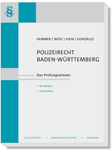 13800 - Skript Polizeirecht - Baden-Württemberg: Das Prüfungswissen für Studium und Examen (Skripten - Öffentliches Recht)