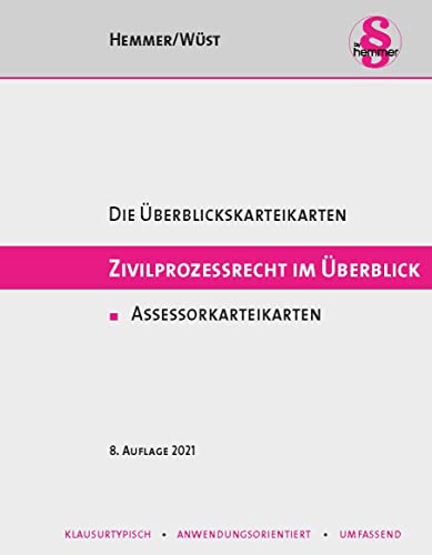 Assessor Karteikarten Zivilprozessrecht im Überblick (Karteikarten - Zivilrecht)
