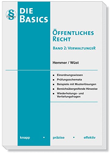 11120 - Skript Basics - Öffentliches Recht II - Verwaltungsrecht: knapp - präzise - effektiv (Skripten - Öffentliches Recht) von hemmer/wüst Verlagsgesellschaft mbH