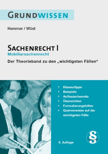 Grundwissen - Sachenrecht I: Mobiliarsachrecht (Skripten - Zivilrecht)
