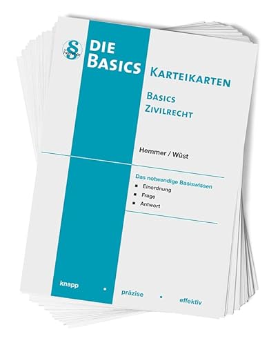 30200 - Karten Basics - Zivilrecht: knapp - präzise - effektiv (Karteikarten - Zivilrecht) von hemmer/wüst Verlagsgesellschaft mbH