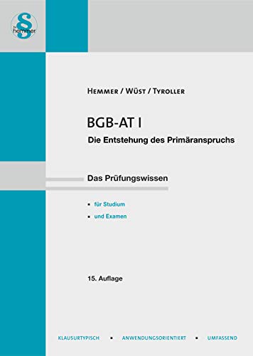BGB AT I: Entstehen des Primäranspruchs (Skripten - Zivilrecht)