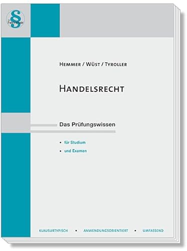 13100 - Skript Handelsrecht: Das Prüfungswissen für Studium und Examen (Skripten - Zivilrecht) von hemmer/wüst Verlagsgesellschaft mbH