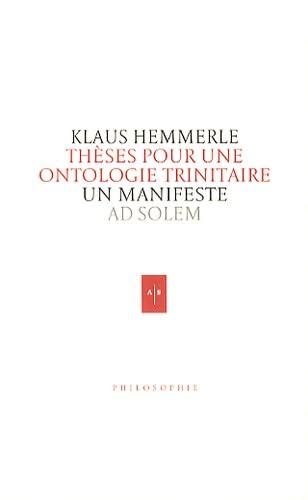 Thèses pour une ontologie trinitaire