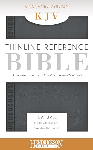 The Holy Bible: King James Version, Steel Gray Thinline Reference Bible
