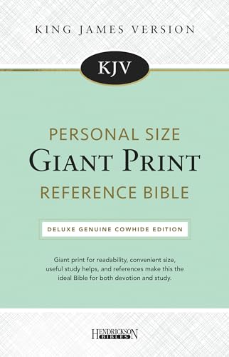 KJV Personal Size Giant Print Reference Bible: Deluxe Genuine Cowhide Edition von Hendrickson Publishers
