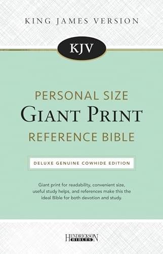 KJV Personal Size Giant Print Reference Bible: Deluxe Genuine Cowhide Edition