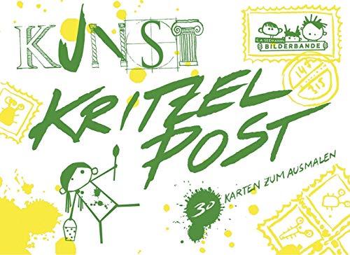Kunstkritzelpost: 30 Karten zum Ausmalen