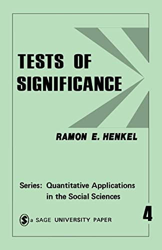 Tests of Significance (Quantitative Applications in the Social Sciences) von Sage Publications