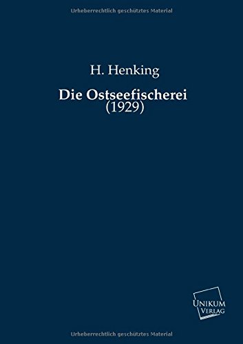 Die Ostseefischerei: (1929)