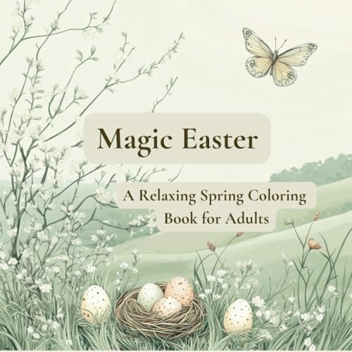Magic Easter – A Relaxing Spring Coloring Book for Adults and Teens: 35 Beautiful Easter Designs with Eggs, Bunnies, Flowers, Scenic Landscapes & Inspirational Quotes von Independently published