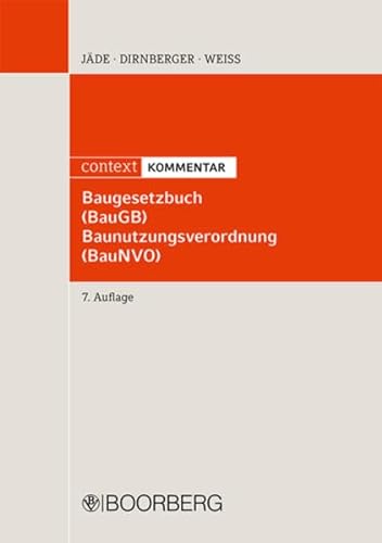 Baugesetzbuch (BauGB) Baunutzungsverordnung (BauNVO): context KOMMENTAR
