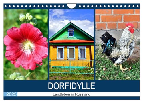 Dorfidylle - Landleben in Russland (Wandkalender 2025 DIN A4 quer), CALVENDO Monatskalender von CALVENDO