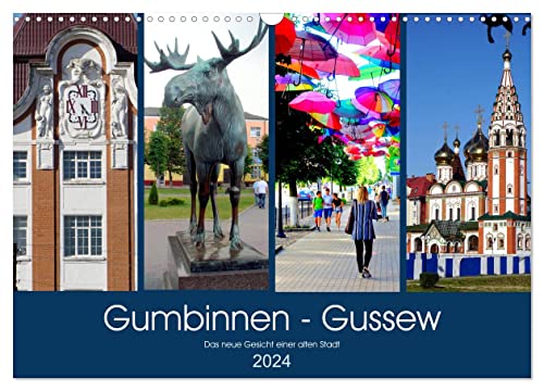 Gumbinnen - Gussew. Das neue Gesicht einer alten Stadt (Wandkalender 2024 DIN A3 quer), CALVENDO Monatskalender