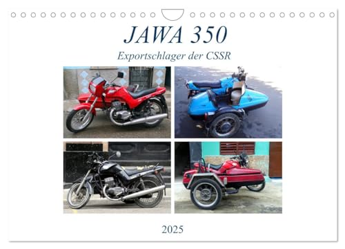 JAWA 350 - Exportschlager der CSSR (Wandkalender 2025 DIN A4 quer), CALVENDO Monatskalender