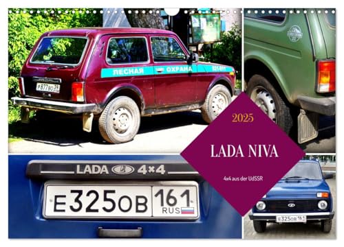 LADA NIVA - 4x4 aus der UdSSR (Wandkalender 2025 DIN A3 quer), CALVENDO Monatskalender von CALVENDO