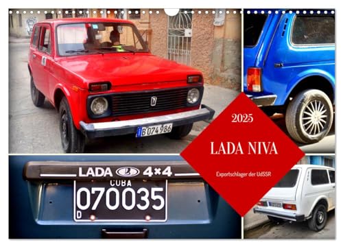 LADA NIVA - Exportschlager der UdSSR (Wandkalender 2025 DIN A3 quer), CALVENDO Monatskalender von CALVENDO