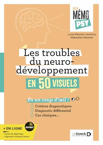 Mon mémo-psy - Les troubles du neurodéveloppement en 50 visuels: Critères diagnostiques, diagnostic différentiel et cas cliniques en un coup d'œil ! von DE BOECK SUP