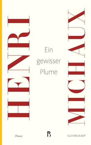 Ein gewisser Plume (Französische Bibliothek) von Suhrkamp Verlag AG