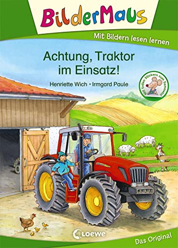 Bildermaus - Achtung, Traktor im Einsatz!: Mit Bildern lesen lernen - Ideal für die Vorschule und Leseanfänger ab 5 Jahre