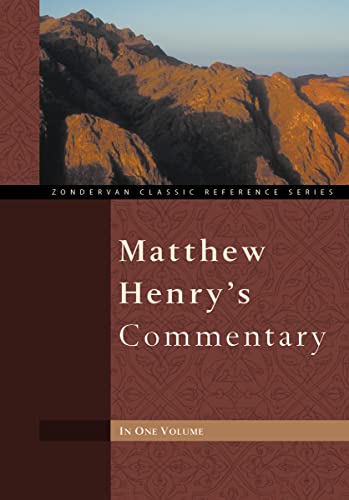 Matthew Henry's Commentary (Zondervan Classic Reference Series) von HarperCollins