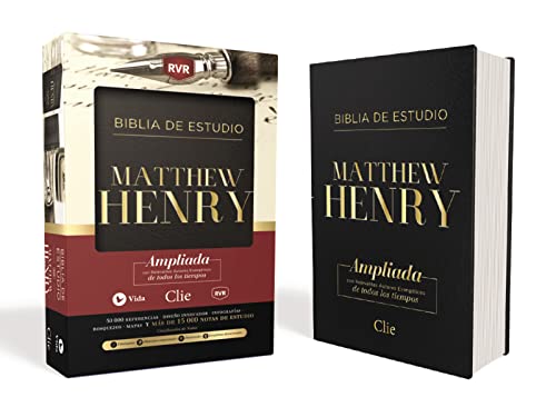 RVR Biblia de Estudio Matthew Henry, Leathersoft, Negro