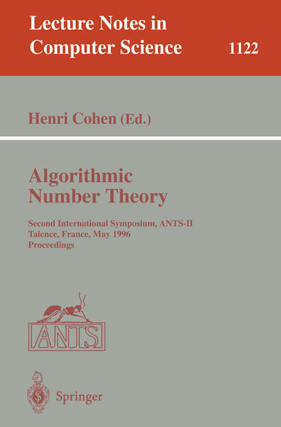 Algorithmic Number Theory von Springer Berlin Heidelberg