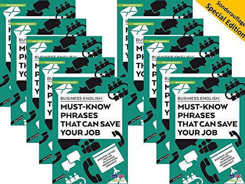 10x Business English Phrases - 500 Must-know phrases that can save your job - for Beginners Advanced - compact for the office Zusammenfassung Sonderauflage Hefter Klassensatz DIN A4 6 Seiter