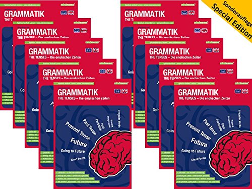 10x mindmemo Lernfolder - The Tenses - Die englischen Zeiten - Grammatik Lernhilfe - Sonderauflage im Klassensatz - 10er Set
