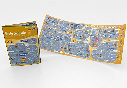 mindmemo Lernfolder - Erste Schritte - Deutsch für Anfänger DaF DaZ Wortschatz mit System spielend lernen für Kinder Vokabeln mit Bildern Lernhilfe ... foliert DIN A4 6 Seiten + Abhefter mindmemo Lernfolder - Erste Schritte - Deutsch für Anfänger DaF DaZ Wortschatz mit System spielend lernen für Kinder Vokabeln mit Bildern Lernhilfe ... foliert DIN A4 6 Seiten + Abhefter