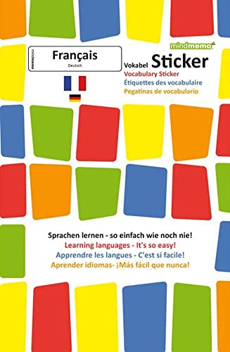 mindmemo Vokabel Sticker - Grundwortschatz Französisch / Deutsch - 280 Vokabel Aufkleber für Kinder und Erwachsene Französisch lernen leicht gemacht ... Lernen ganz einfach - 3D Lernhilfe mindmemo Vokabel Sticker - Grundwortschatz Französisch / Deutsch - 280 Vokabel Aufkleber für Kinder und Erwachsene Französisch lernen leicht gemacht ... Lernen ganz einfach - 3D Lernhilfe
