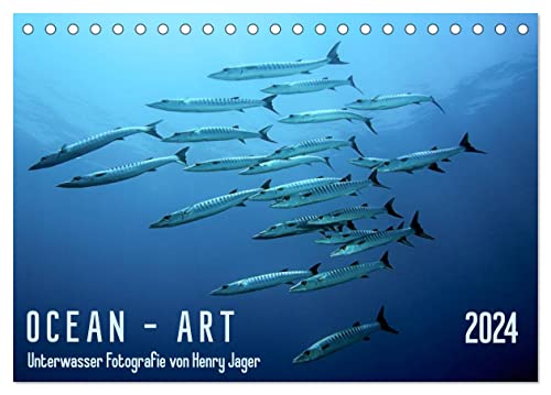OCEAN - ART (Tischkalender 2024 DIN A5 quer), CALVENDO Monatskalender von CALVENDO