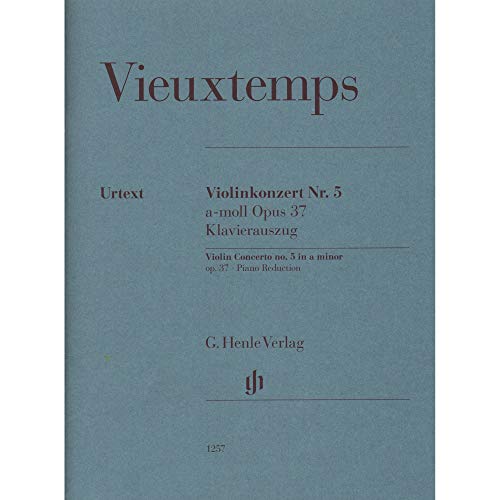 Violinkonzert Nr. 5 a-moll op. 37; Klavierauszug: Besetzung: Violine und Klavier (G. Henle Urtext-Ausgabe)