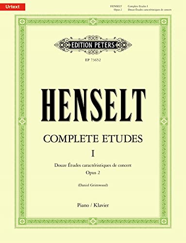 Complete Etudes I: Douze Études caractéristiques de concert Op. 2: Partitur für Klavier (Edition Peters) von Peters, C. F. Musikverlag