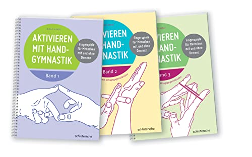 Aktivieren mit Handgymnastik , 3 Bde. im Set: Übungen mit Alltagsgegenständen. Fingerspiele für Menschen mit und ohne Demenz