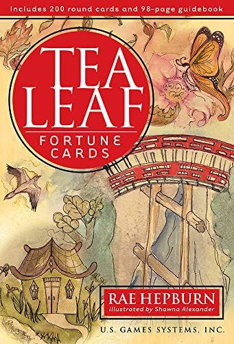 Tea Leaf Fortune Cards: 200 Round Divination Cards and 98-page Illustrated Guidebook for Reading Tea Leaves (Tasseomancy) and Fortune Telling