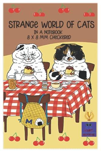 Strange World Of Cats: In a Notebook 8 x 8 MM Checkered Strange World Of Cats: In a Notebook 8 x 8 MM Checkered
