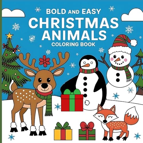 Bold and Easy Christmas Animal Coloring Book: Cute and Simple Designs for Adults and Kids | Relaxing Holiday Fun with Adorable Animals Bold and Easy Christmas Animal Coloring Book: Cute and Simple Designs for Adults and Kids | Relaxing Holiday Fun with Adorable Animals von Independently published