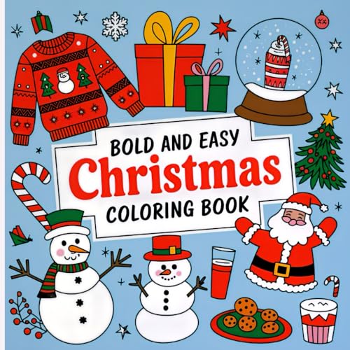 Bold and Easy Christmas Coloring Book: 40 Festive and Bold Designs: Simple Christmas Fun for Relaxation and Joy| Perfect for Adults, Teens, and Seniors Bold and Easy Christmas Coloring Book: 40 Festive and Bold Designs: Simple Christmas Fun for Relaxation and Joy| Perfect for Adults, Teens, and Seniors von Independently published