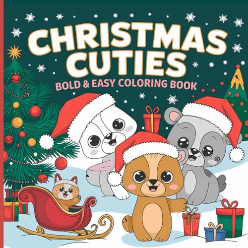 Christmas Cuties: A Fun and Cozy Holiday Coloring Book for Adults and Teens | Adorable Designs Featuring Cute Animals (Relax, Color, and Enjoy!) von Independently published
